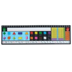 Zaner-Bloser 120 Grid with Number Line Self-Adhesive  Plastic Desktop Helpers